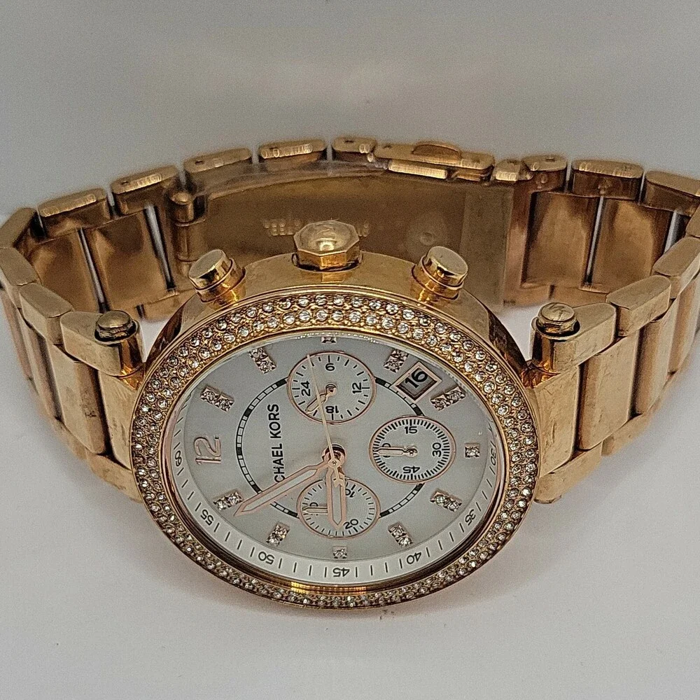 Michael Kors Parker MK5491 Women Stainless Steel Analog Dial Quartz Watch AM530 - Picture 8 of 11